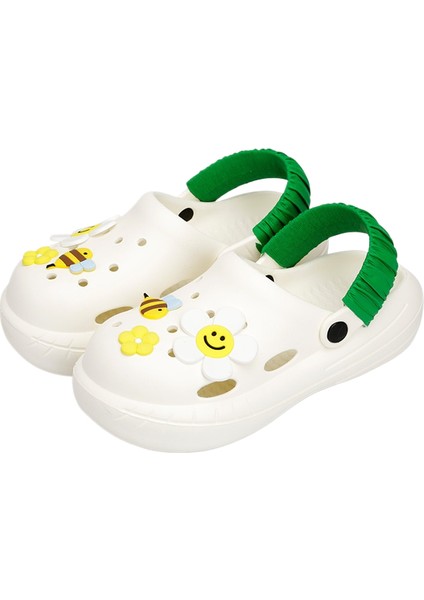 Kadın Crocs Çiçekli Kaymaz Terlik Plaj Su Terliği Küçük Taze Crocs (Yurt Dışından)