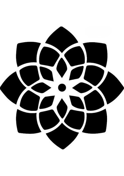 Stencil Sarayi Boyama Şablon Damask Çini Mandala - 4674