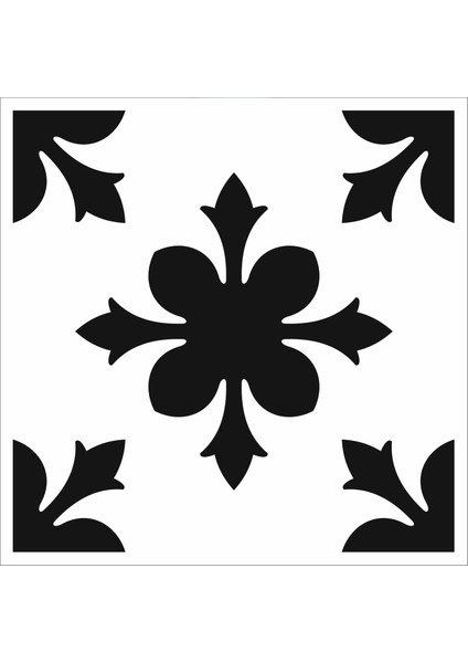 Stencil Sarayi Boyama Şablon Damask Çini Mandala - 8392