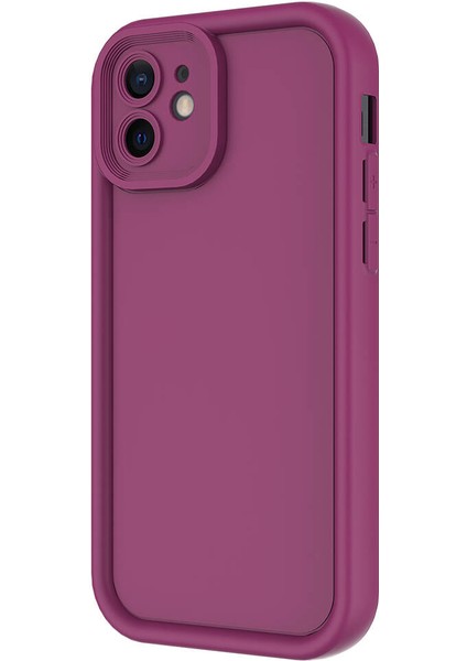 iPhone 11 Uyumlu Cmk Kılıf Kamera Korumalı Zore Ananas Kapak-Pembe Koyu