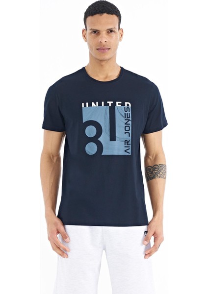 George Lacivert Standart Kalıp Erkek T-Shirt - 88220