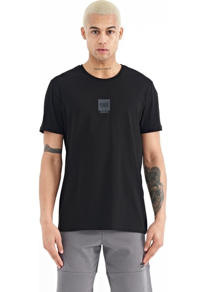 Bert Siyah Standart Kalıp Erkek T-Shirt - 88210