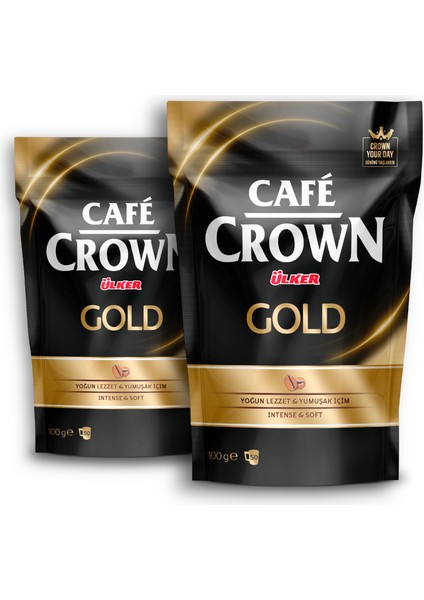 Cafe Crown Gold Kahve 100 Gr. x 2 Adet