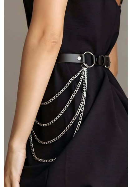 Mulvxjrt JRT02 Zincirli Ayarlanabilir Şık Deri Kemer Harness - 729 (Mulvix) fiyatları