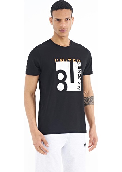 George Siyah Standart Kalıp Erkek T-Shirt - 88220