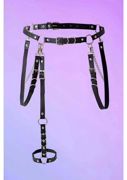 Mulvxjrt JRT02 Halka ve Zincir Detaylı Şık Deri Kemer - 809 (Mulvix) fiyatları