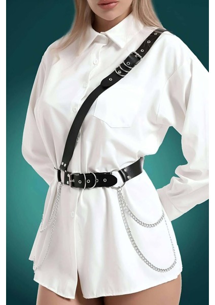 Mulvxjrt JRT02 Elbise - Gömlek Üzeri Şık Deri Kemer - 813 (Mulvix) modelleri