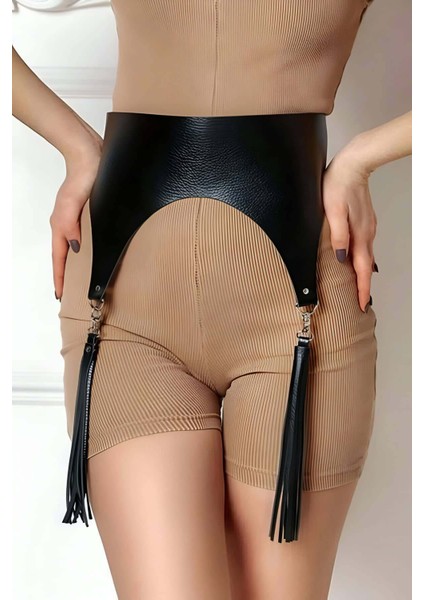 Mulvxjrt JRT02 Püsküllü Deri Korse Kemer - 788 (Mulvix)