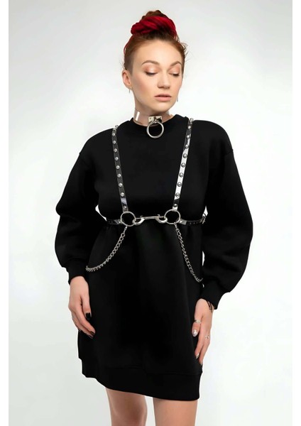 Mulvxjrt JRT02 Şık - Şeffaf Kemer ve Choker Takım - 826 (Mulvix)