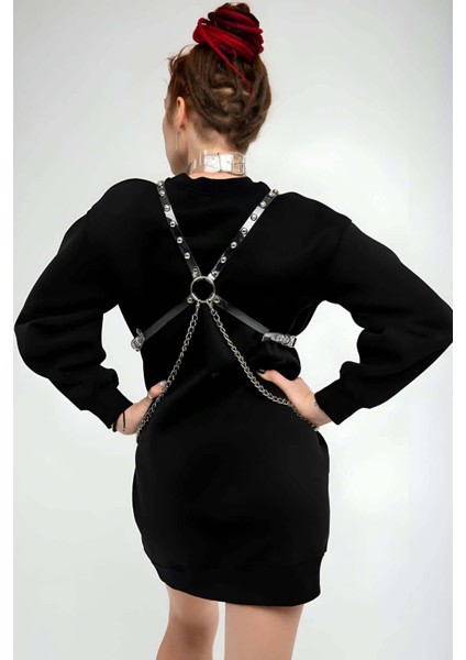 Mulvxjrt JRT02 Şık - Şeffaf Kemer ve Choker Takım - 826 (Mulvix)