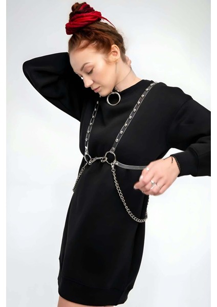Mulvxjrt JRT02 Şık - Şeffaf Kemer ve Choker Takım - 826 (Mulvix)