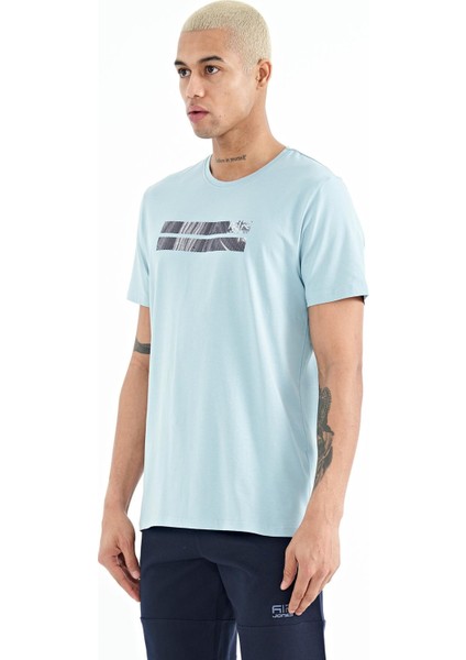 Peter Açık Mavi O Yaka Erkek T-Shirt - 88204