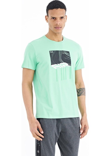 Louis Su Yeşili Standart Kalıp Erkek T-Shirt - 88202