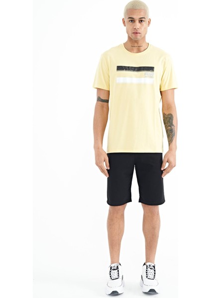 Donald Sarı Standart Kalıp Erkek T-Shirt - 88217