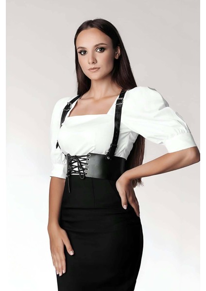 Mulvxjrt JRT02 T-Shirt, Elbise Üzeri Şık Deri Kemer - 822 (Mulvix) fiyatları