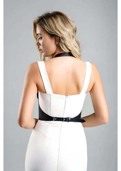 Mulvxjrt JRT02 Siyah Deri Korse Kemer, Elbise Kemeri - 855 (Mulvix) modelleri