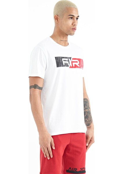 Casey Beyaz Standart Kalıp Erkek T-Shirt - 88205