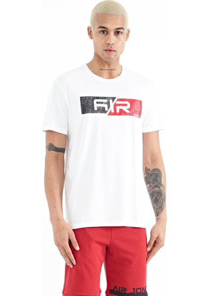 Casey Beyaz Standart Kalıp Erkek T-Shirt - 88205