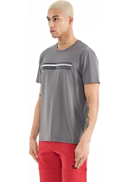 Stew Koyu Gri O Yaka Erkek T-Shirt - 88229