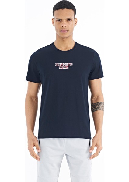 Harley Lacivert Standart Kalıp Erkek T-Shirt - 88203