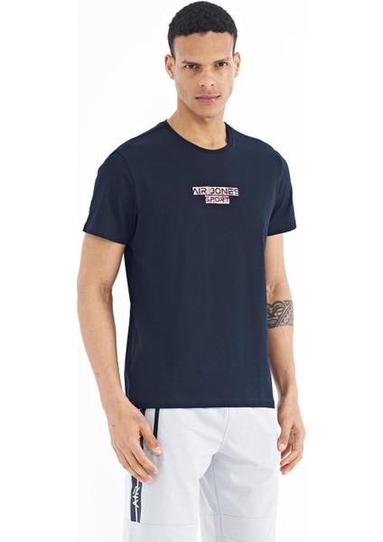 Harley Lacivert Standart Kalıp Erkek T-Shirt - 88203