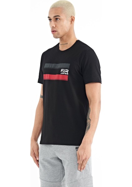 Donald Siyah Standart Kalıp Erkek T-Shirt - 88217