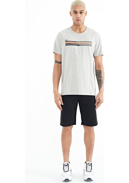 Stew Gri Melanj O Yaka Erkek T-Shirt - 88229
