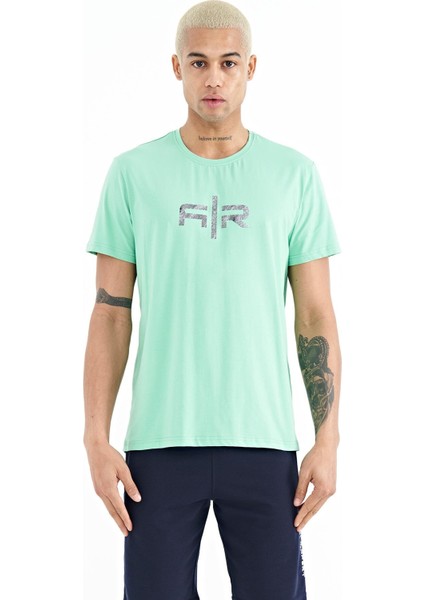 Boris Su Yeşili Standart Kalıp Erkek T-Shirt - 88206