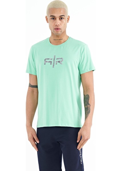 Boris Su Yeşili Standart Kalıp Erkek T-Shirt - 88206