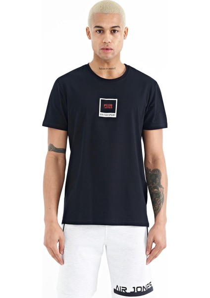 Adney Lacivert O Yaka Erkek T-Shirt - 88230
