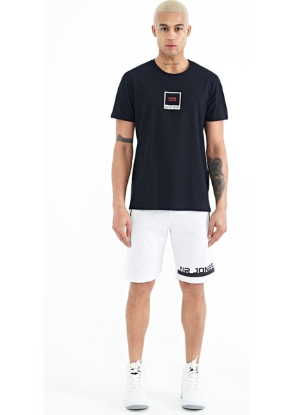 Adney Lacivert O Yaka Erkek T-Shirt - 88230