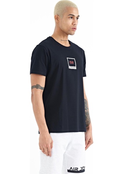 Adney Lacivert O Yaka Erkek T-Shirt - 88230