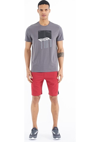 Louis Koyu Gri Standart Kalıp Erkek T-Shirt - 88202