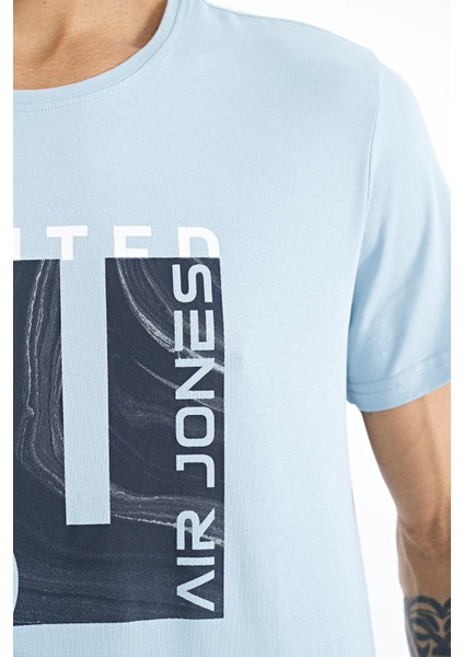 George Açık Mavi Standart Kalıp Erkek T-Shirt - 88220