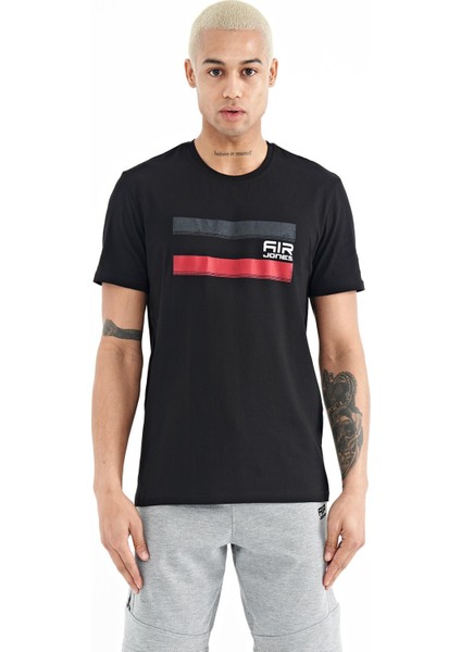 Donald Siyah Standart Kalıp Erkek T-Shirt - 88217