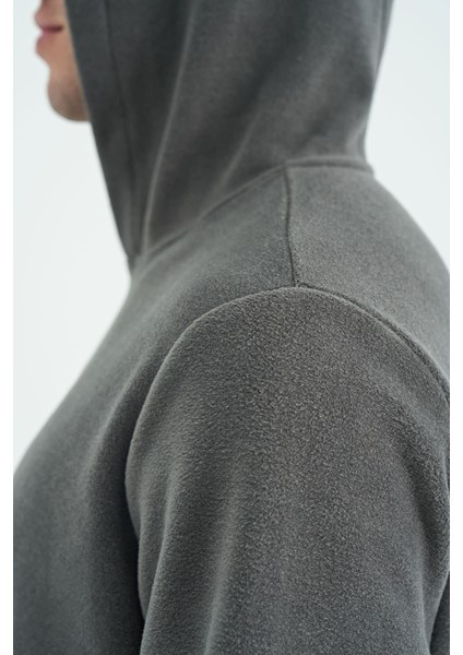 Hern Koyu Gri Erkek Polar Sweatshirt - 88301 modelleri
