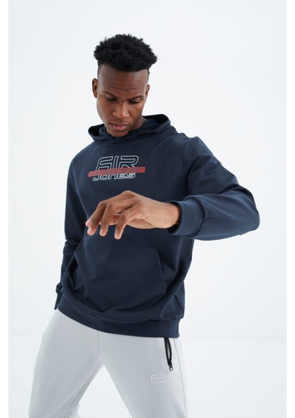 Air Jones Vincent İndigo Standart Kalıp Erkek Sweatshirt - 88308