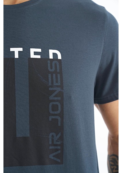 George Orman Yeşili Standart Kalıp Erkek T-Shirt - 88220