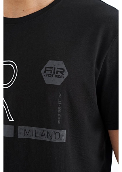 Conan Siyah Standart Kalıp Erkek T-Shirt - 88209