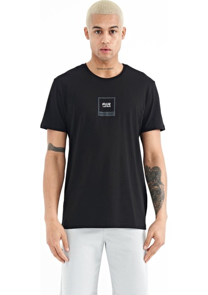 Adney Siyah O Yaka Erkek T-Shirt - 88230