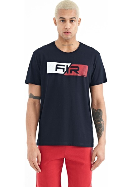 Casey Lacivert Standart Kalıp Erkek T-Shirt - 88205