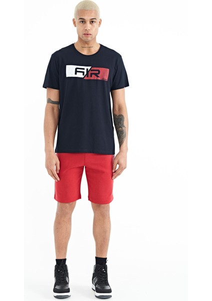 Casey Lacivert Standart Kalıp Erkek T-Shirt - 88205