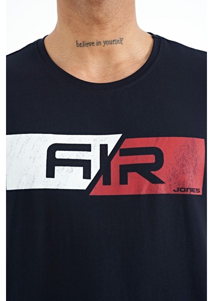 Casey Lacivert Standart Kalıp Erkek T-Shirt - 88205