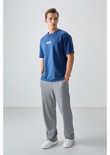 Parlament Pamuklu Kalın Yumuşak Dokulu Oversize Fit Baskılı Erkek T-Shirt - 88376