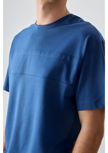 Parlament Pamuklu Kalın Yumuşak Dokulu Oversize Fit Basic Erkek T-Shirt - 88378 fiyatları
