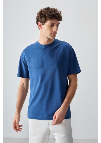 Parlament Pamuklu Kalın Yumuşak Dokulu Oversize Fit Basic Erkek T-Shirt - 88378 fırsatları