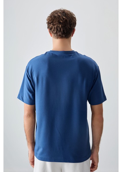 Parlament Pamuklu Kalın Yumuşak Dokulu Oversize Fit Basic Erkek T-Shirt - 88378 indirimleri