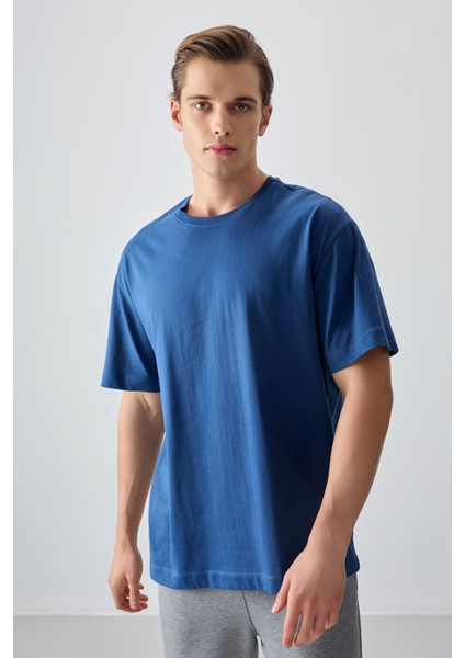 Parlament %100 Pamuk Kalın Yumuşak Dokulu Oversize Fit Basic Erkek T-Shirt - 88353 modelleri