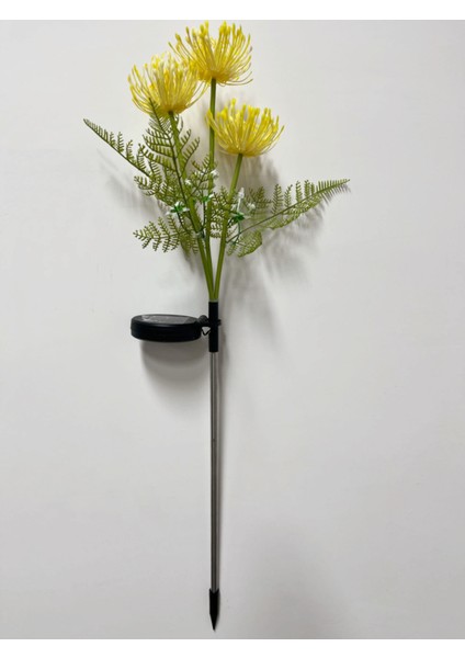 Güneş LED Su Geçirmez Simüle Bana Çiçek Atmosferi Açık Bahçe Avlu Dekoratif Çim Lambası (Yurt Dışından)