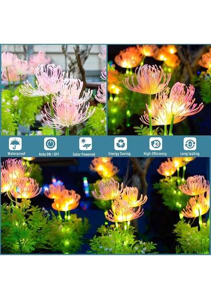 Güneş LED Su Geçirmez Simüle Bana Çiçek Atmosferi Açık Bahçe Avlu Dekoratif Çim Lambası (Yurt Dışından) fiyatları